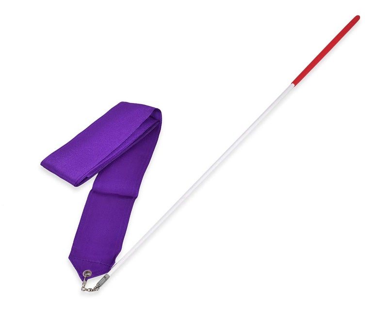 DS.DISTINCTIVE STYLE DS. DISTINCTIVE STYLE Dance Ribbons with Wands 4 Yards Long Rhythmic Gymnastics Ribbon Dance Streamer for Kids Baton Twirling (Purple) - Image 5